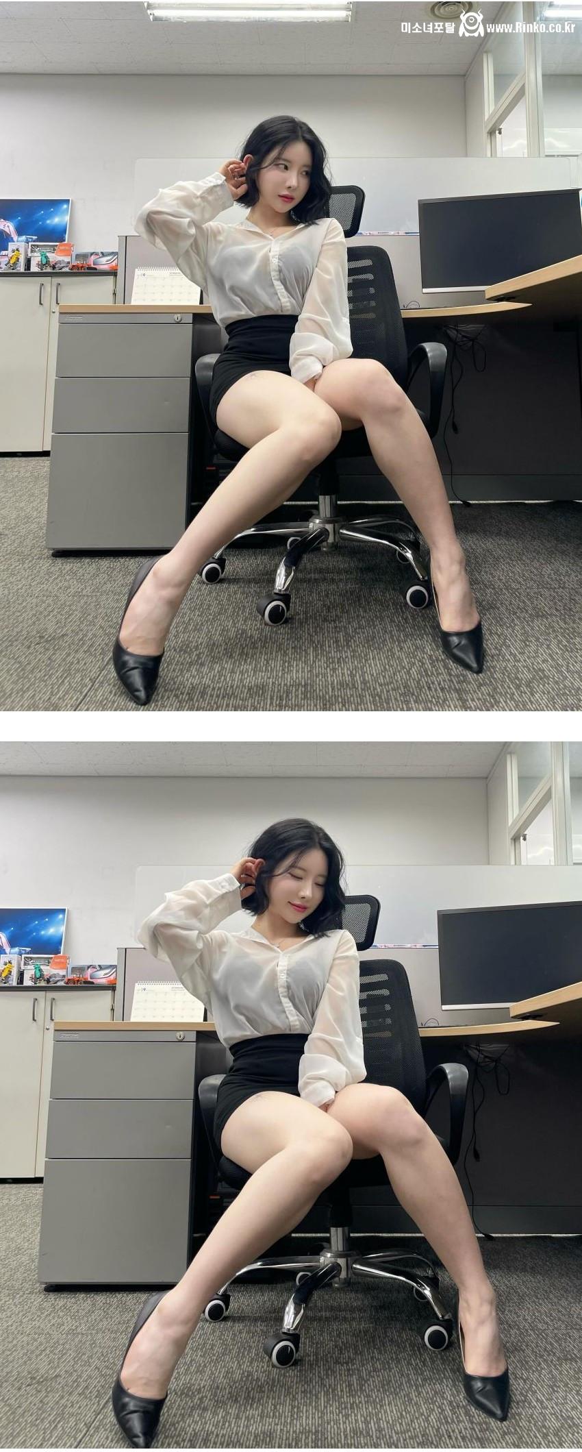 오피스룩이 뭔지 보여주는 김우유 1