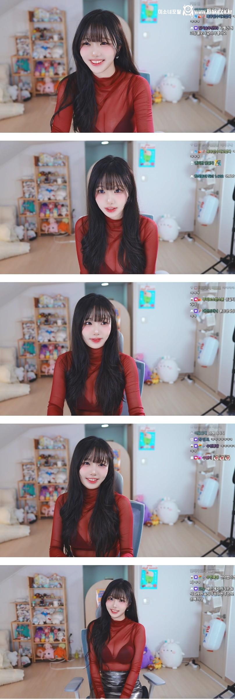 오늘자 브라자 다 보이는 수련수련 시스루 1