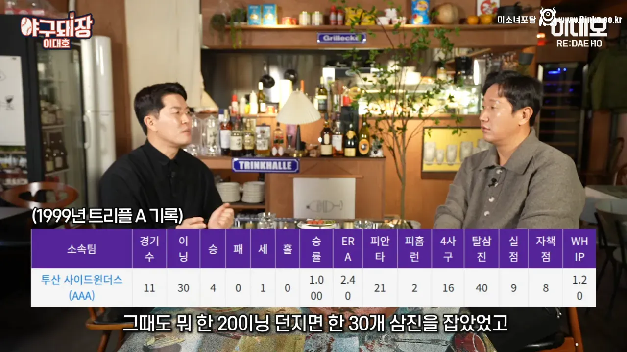 마이너리그의 전설 얘기는 과장됐다며 해명하는 김병현 33