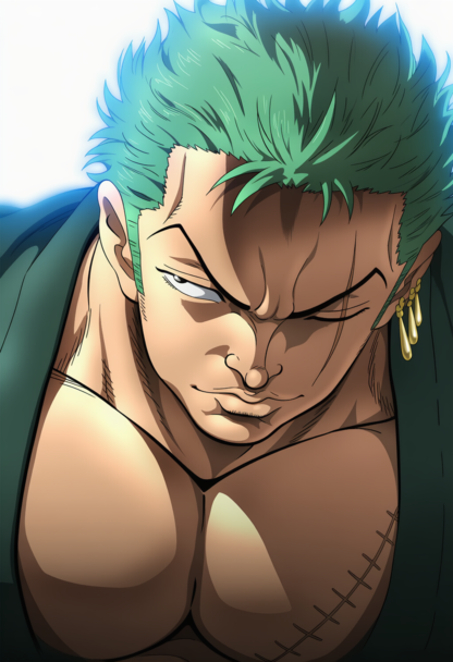 바키 그림체로 만든 원피스 캐릭터