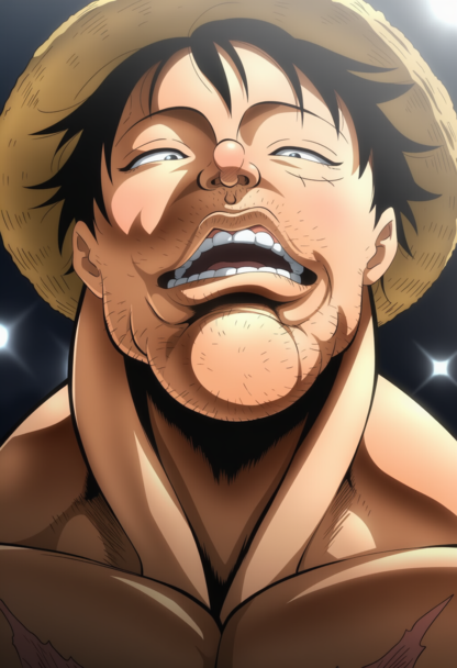 바키 그림체로 만든 원피스 캐릭터