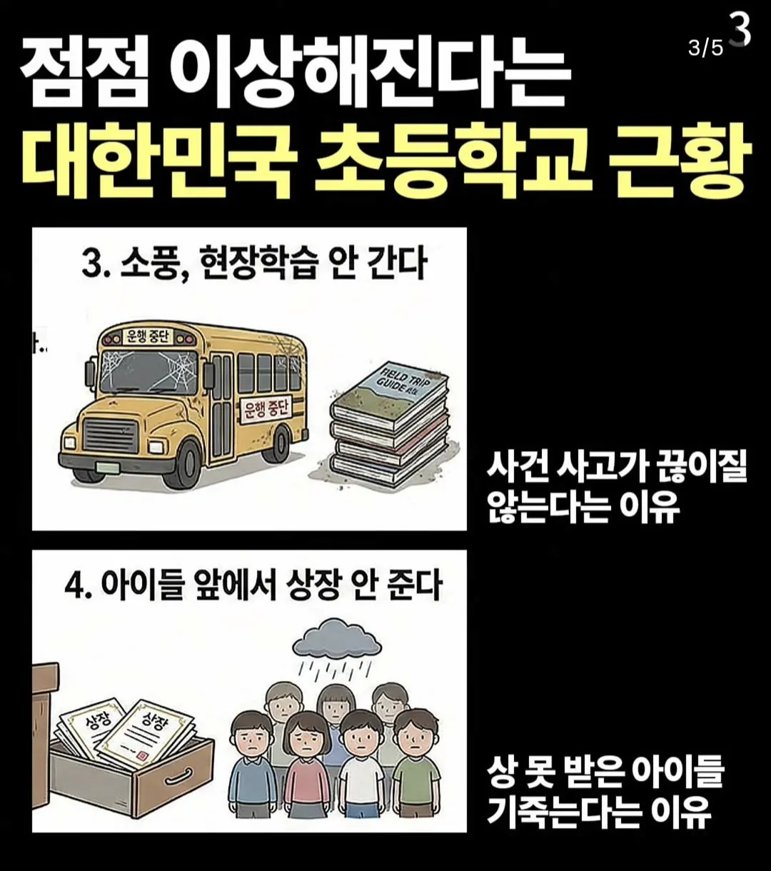 점점 이상해진다는 한국 초등학교 상황