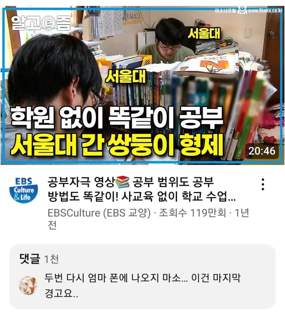 학원 없이 서울대 간 쌍둥이들을 향한 경고 1