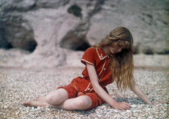 1913년에 16살 소녀를 촬영한 컬러 사진