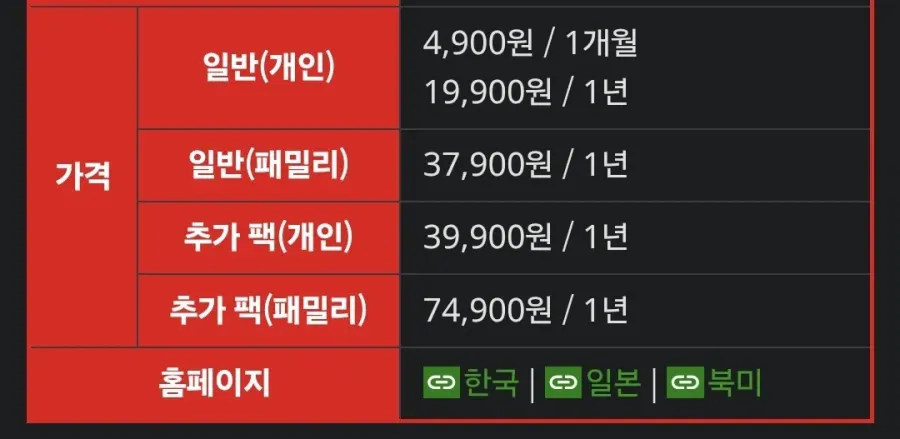 한국닌텐도식 환율 적용