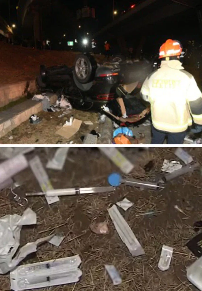 반포대교 스팀팩 포르쉐 사고영상 ㄷㄷ