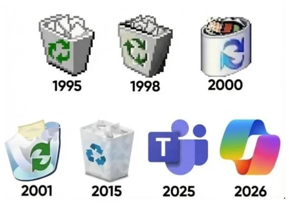 윈도우 쓰레기통의 변화