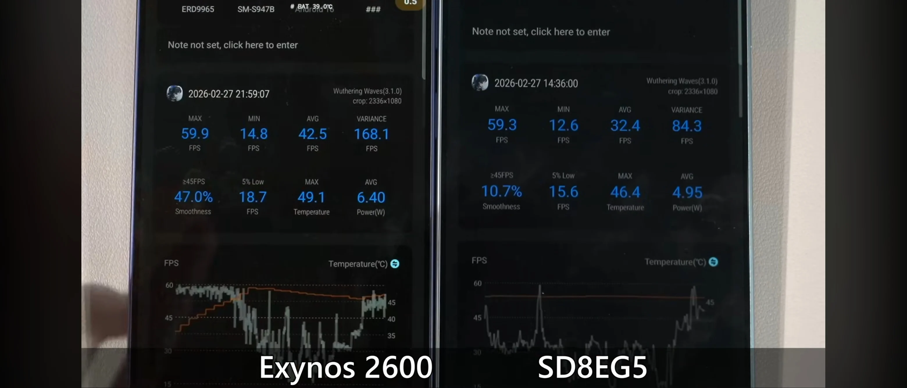 현재 갤럭시 S26 엑시노스 벤치 이상 현상