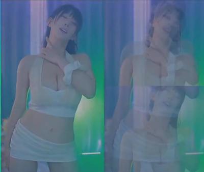 화이트 브라탑 한뼘 초미니 H컵 가슴 1