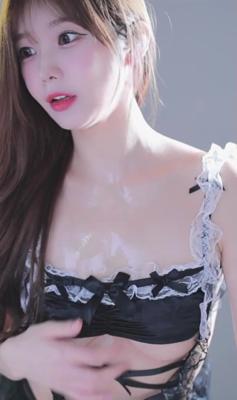 오일바른 가슴 언더붑 메이드복 1